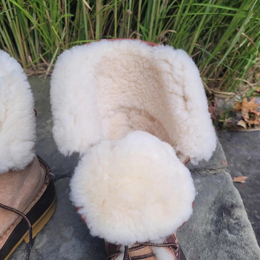 L.L.Bean Shearling Duck Boots Signature Wicked Good Boots